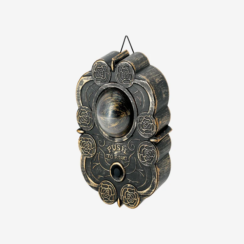 Gothic doorbell with light, sound and movement