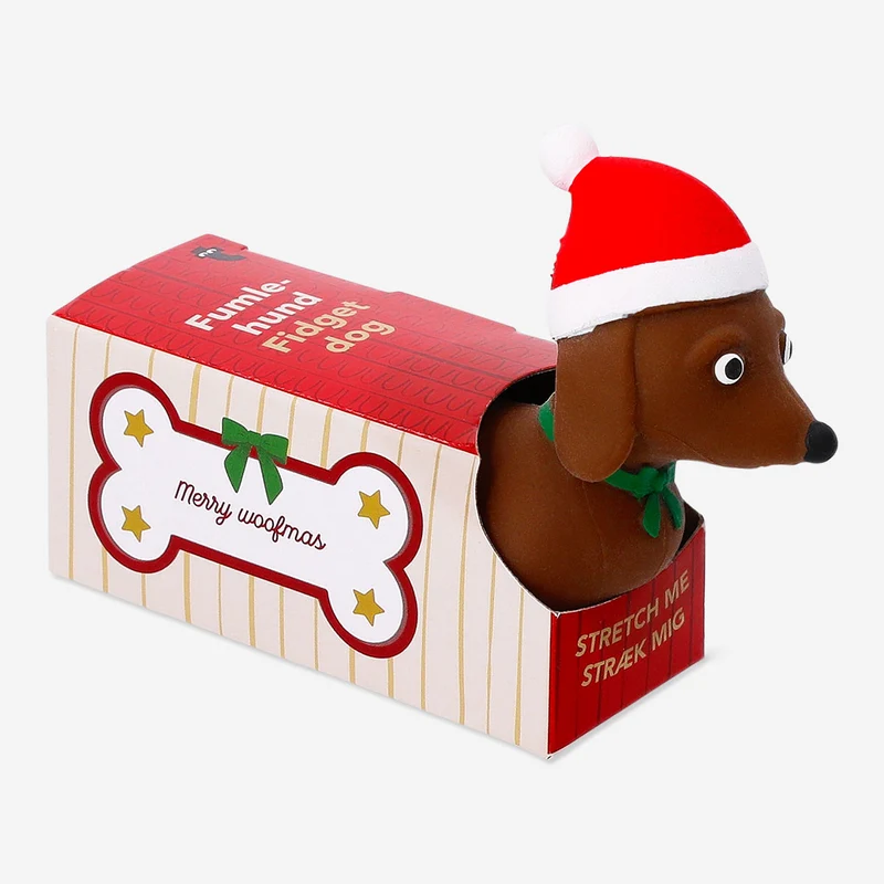 Press me toy - Christmas sausage dog