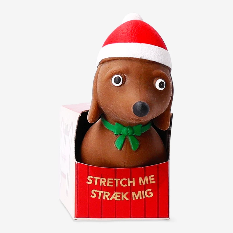 Press me toy - Christmas sausage dog