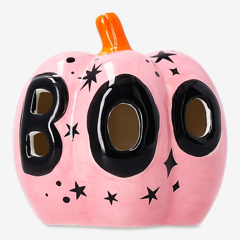Luminous pumpkin with LED light - 10 cm