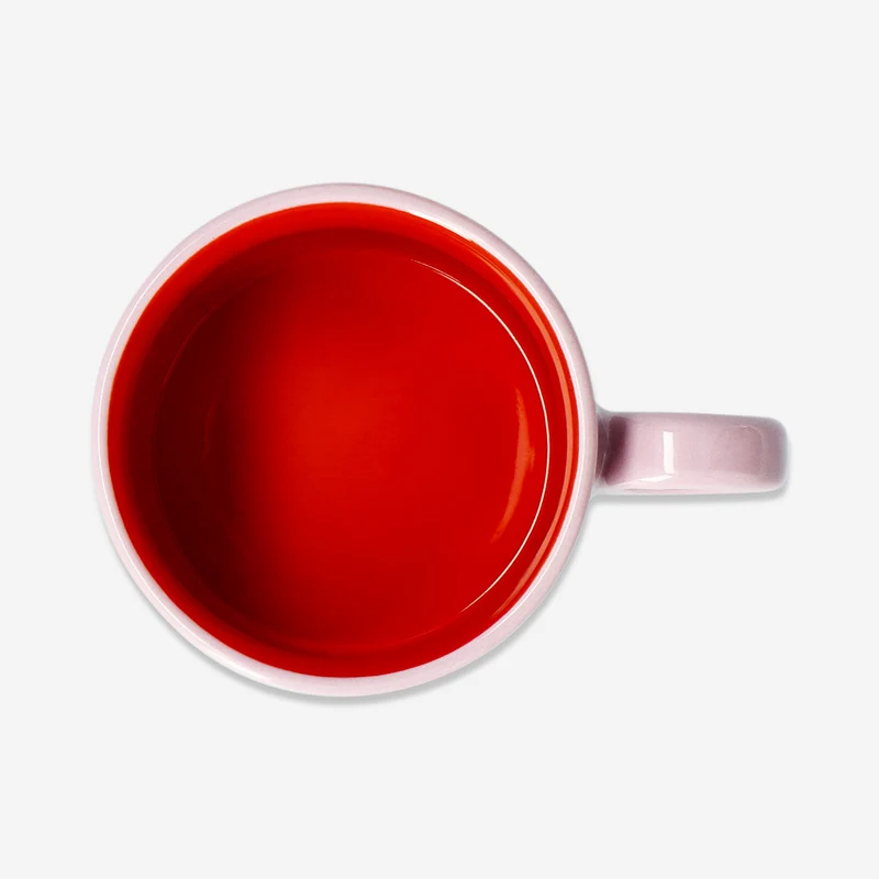 Designer Collection - Pink mug with text - 313 ml