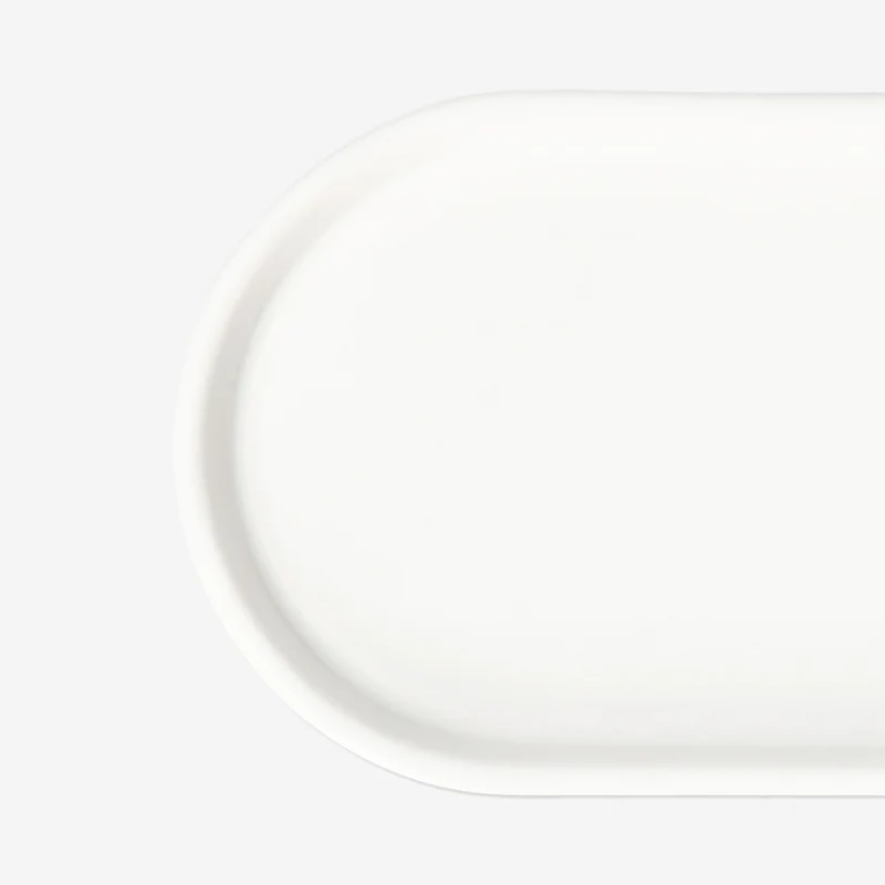 White decorative dish - 18 cm
