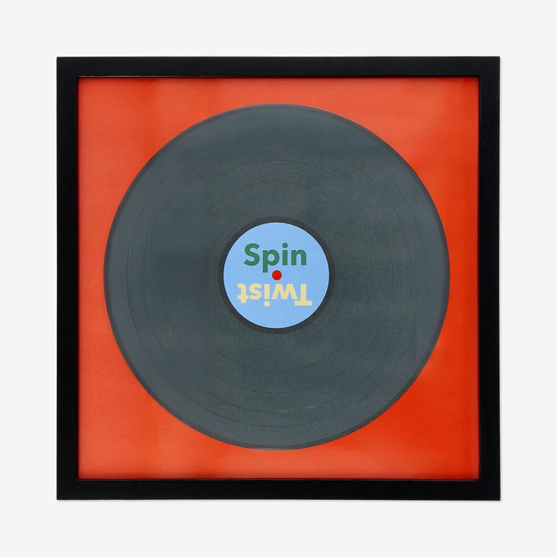 Black LP cover frame - 34x34 cm