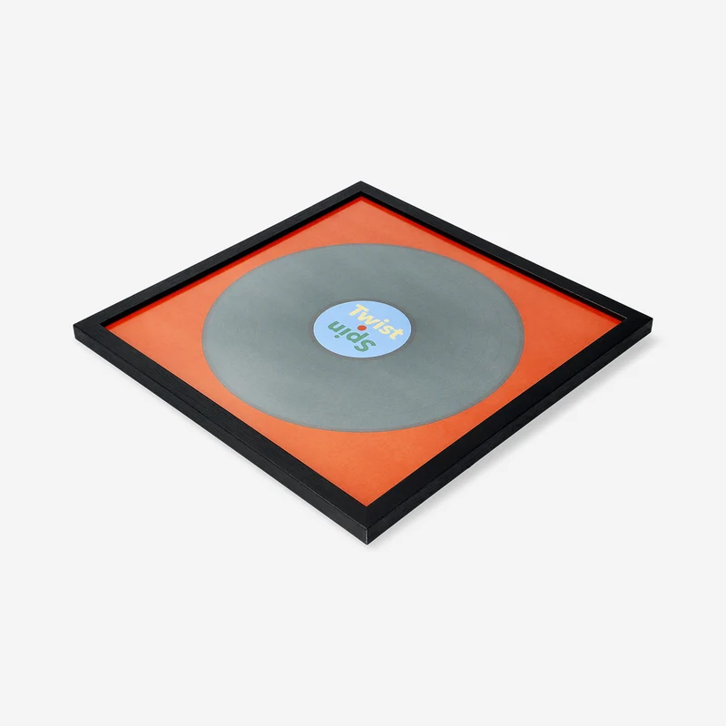 Black LP cover frame - 34x34 cm