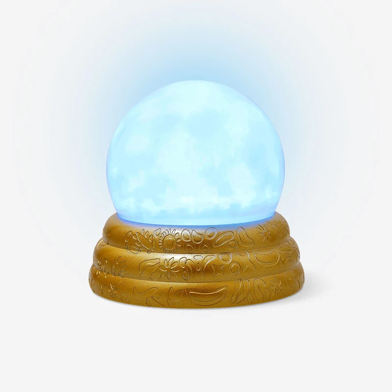 Scrying ball with light