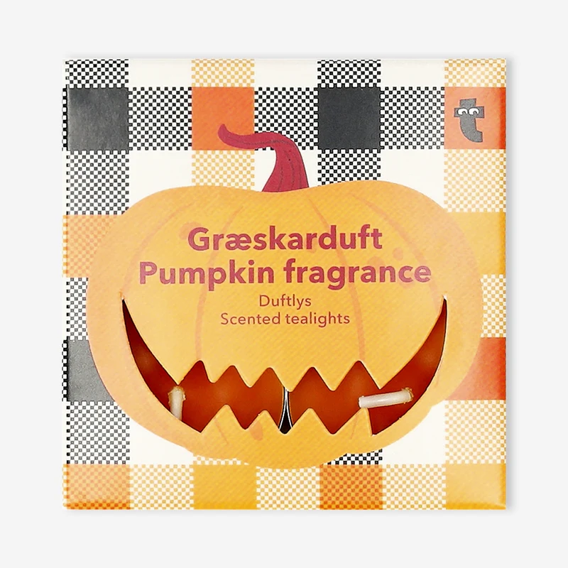 Scented tealights with pumpkin fragrance - 4 pcs