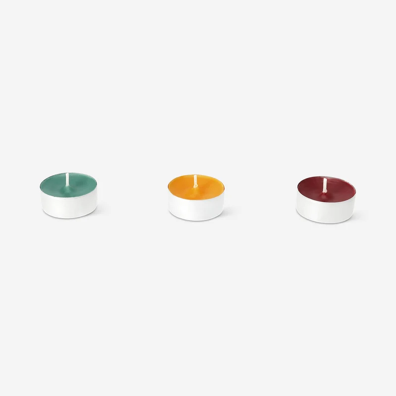 Tealights in autumn colours - 36 pcs