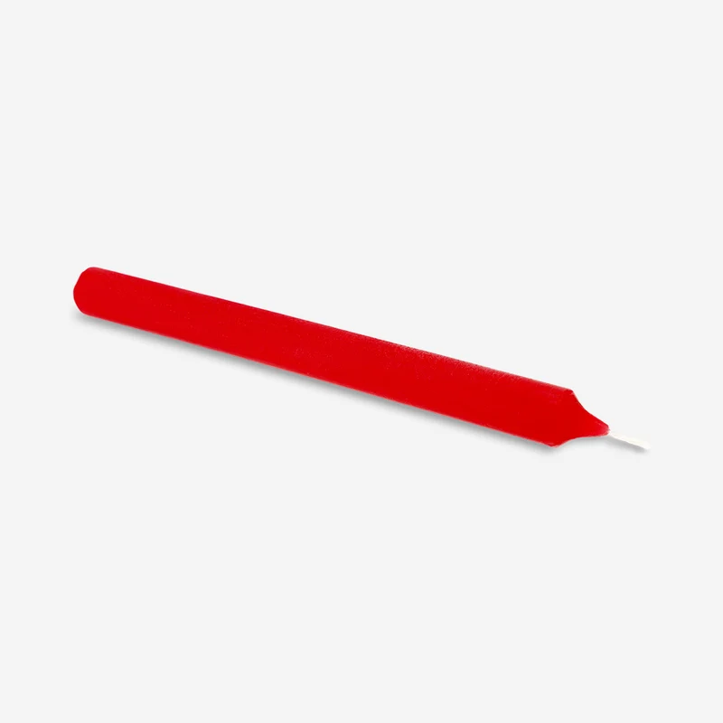 Red dinner candle - 24 cm