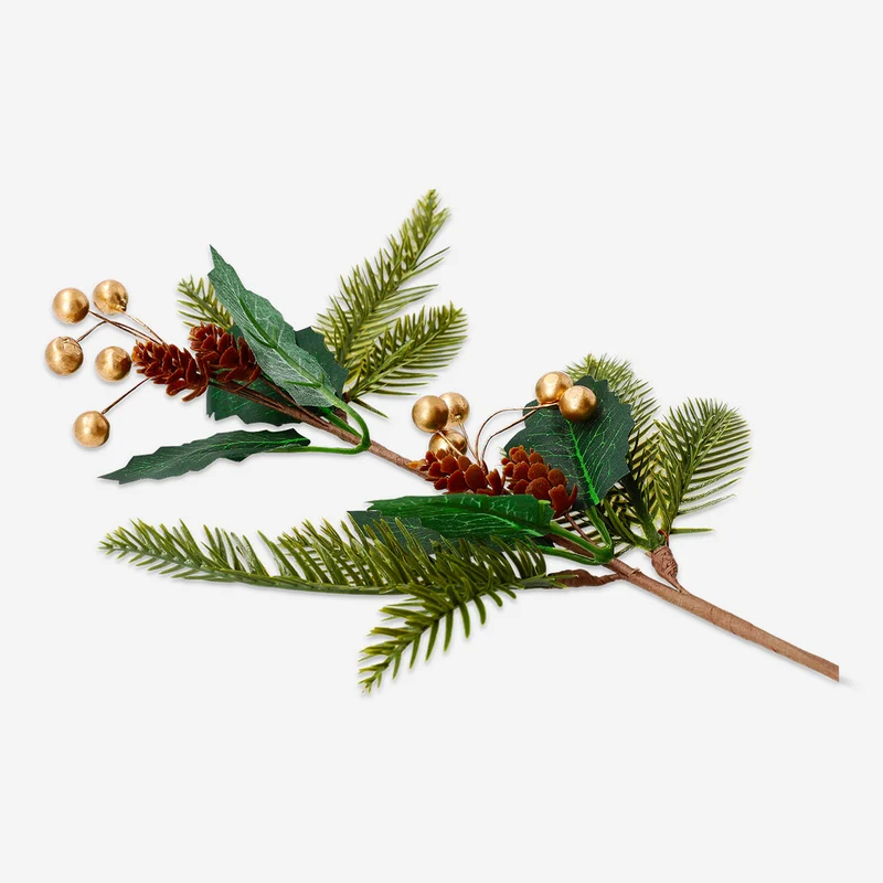 Decorative Christmas branch - 54 cm