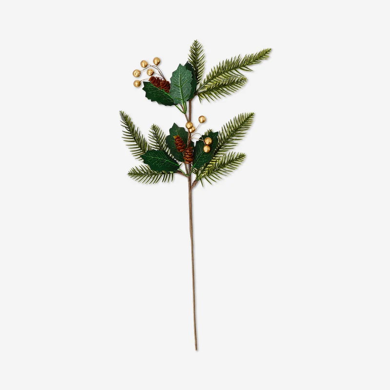 Decorative Christmas branch - 54 cm