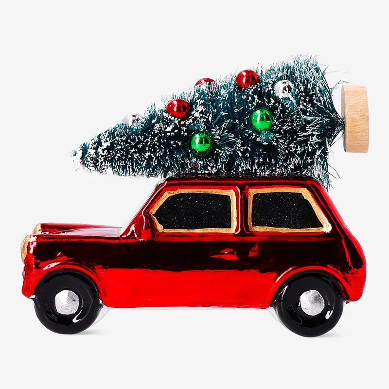 Bauble - Car with Christmas tree