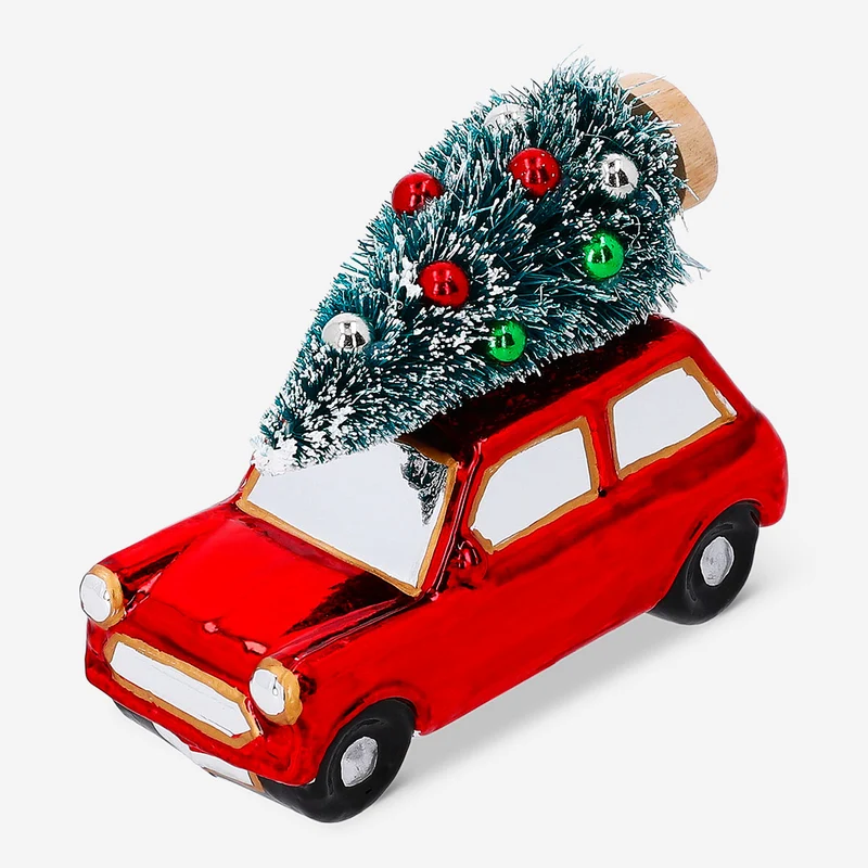 Bauble - Car with Christmas tree