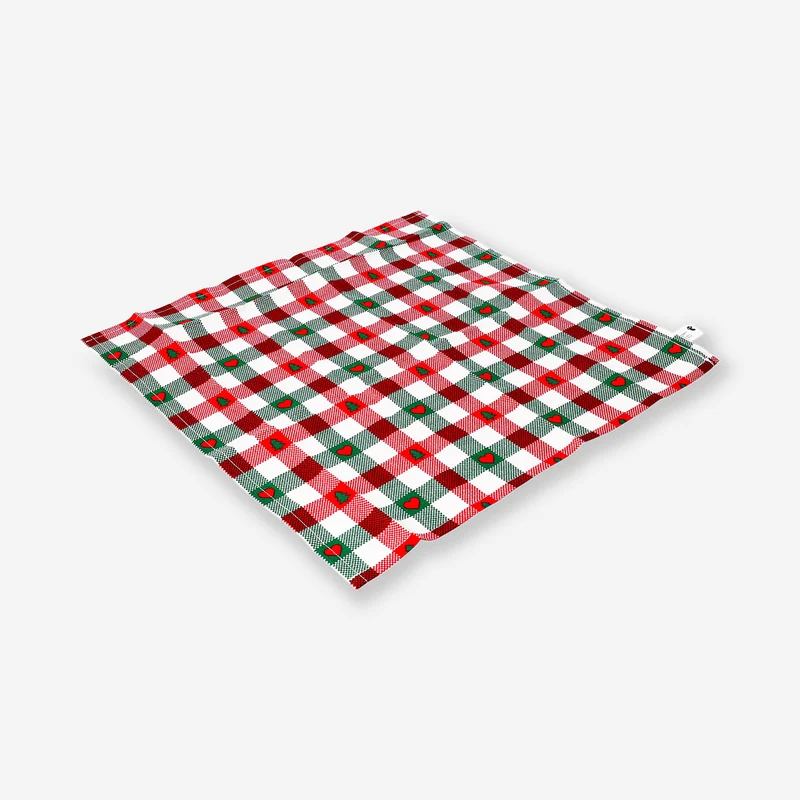 Checkered fabric napkins - 2 pcs