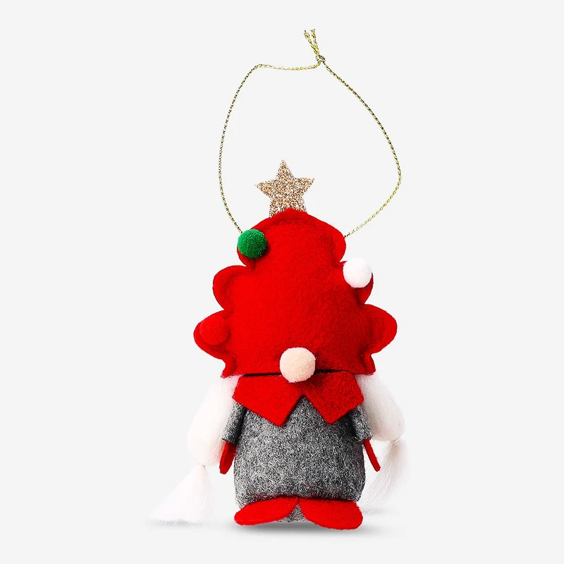 Hanging ornament - Elf lady in felt