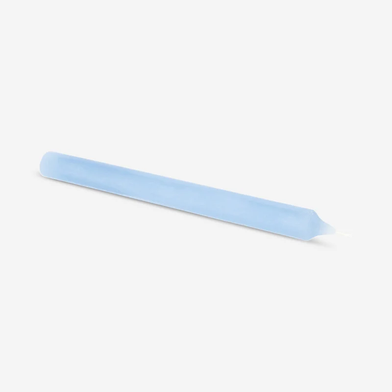 Blue dinner candle - 24 cm