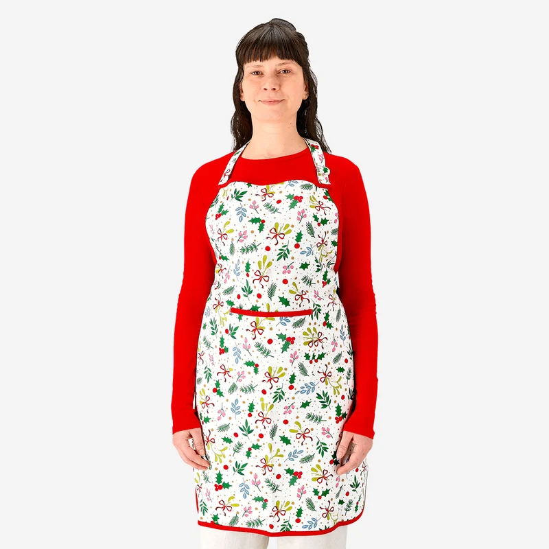 Apron with Christmas print - For adults