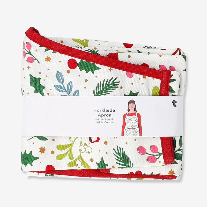 Apron with Christmas print - For adults