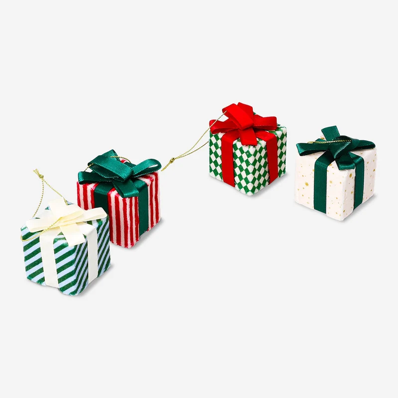 Set of baubles - Christmas presents - 4 pcs