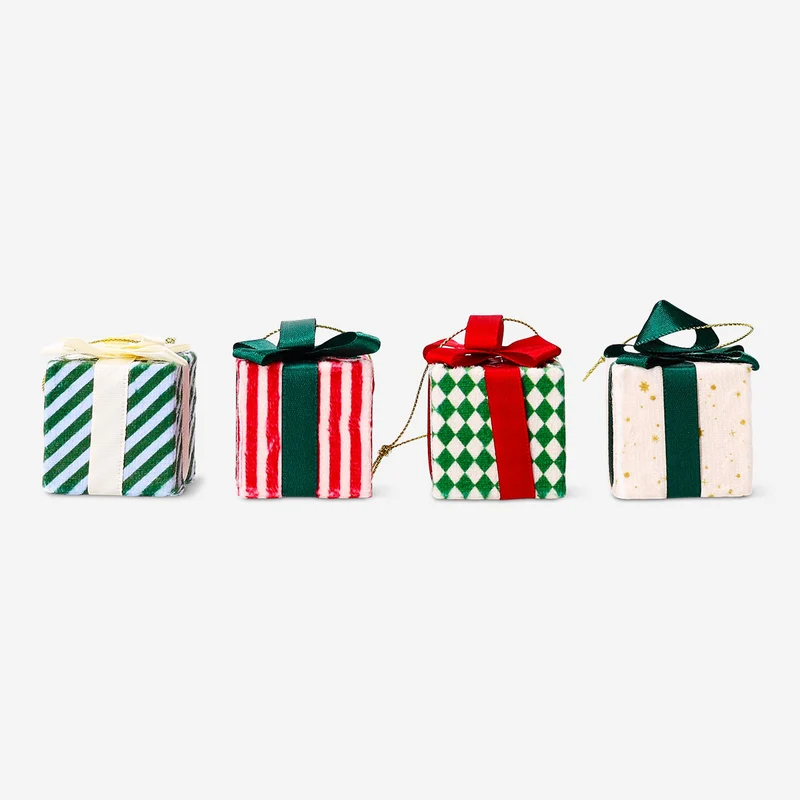 Set of baubles - Christmas presents - 4 pcs