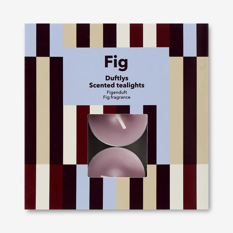 Scented tealights with fig fragrance - 18 pcs