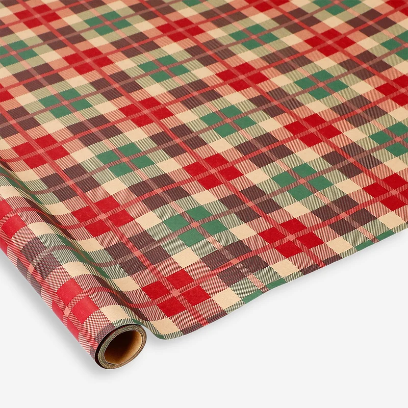 400 cm craft wrapping paper - Checks