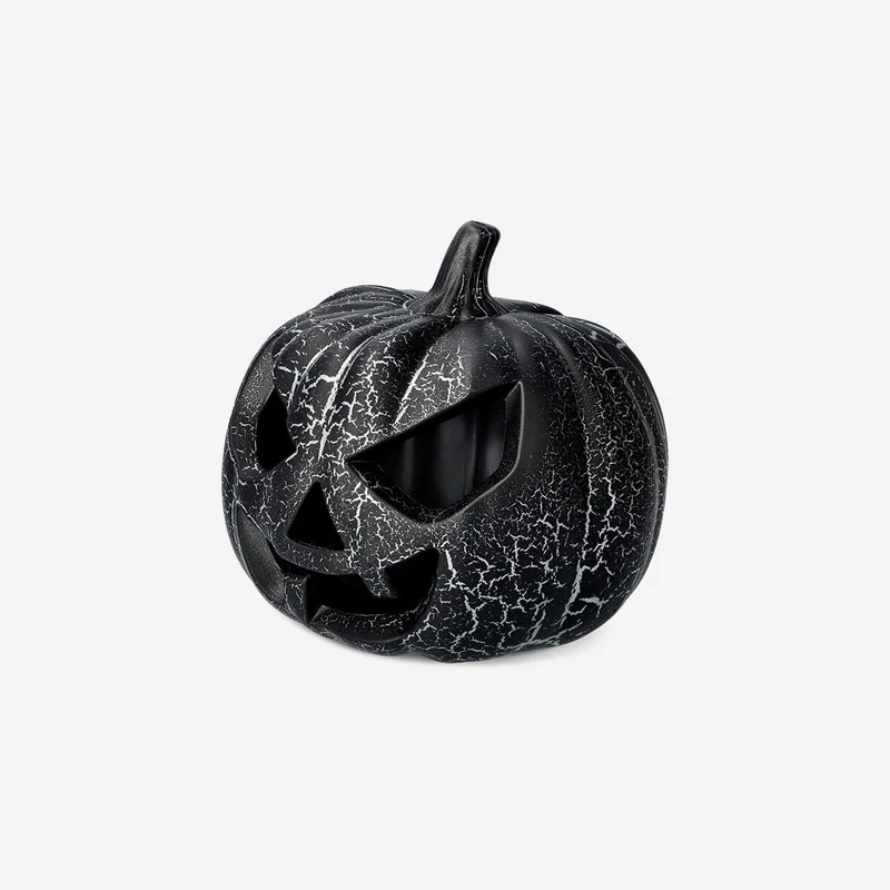Luminous metallic pumpkin - 22 cm