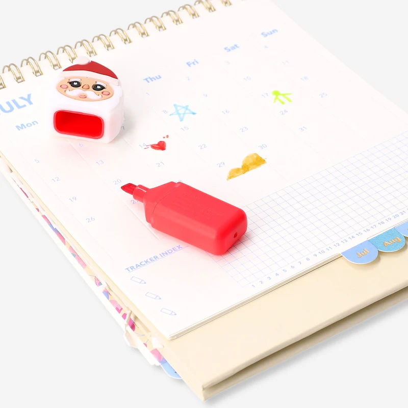 Christmas themed highlighters - 4 pcs