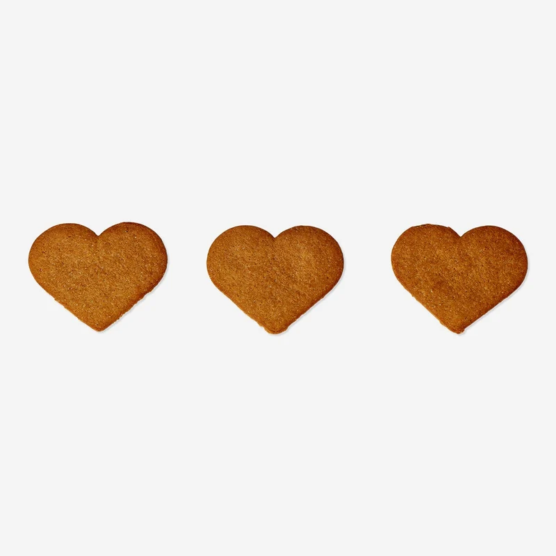 Gingerbread heart cookies