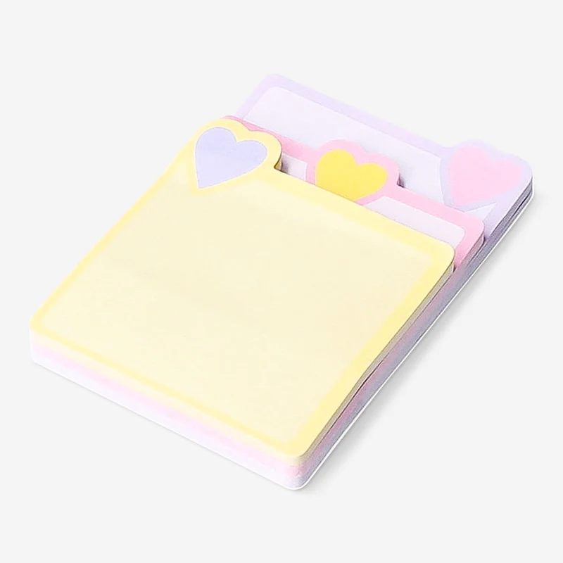 Sticky memos with hearts
