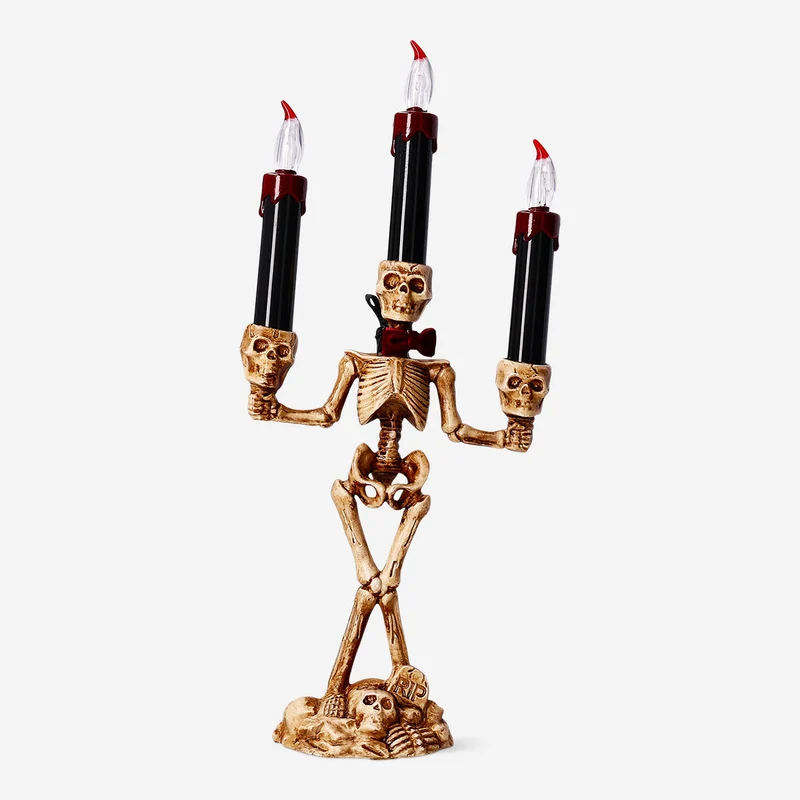 Skeleton candelabra - 37 cm