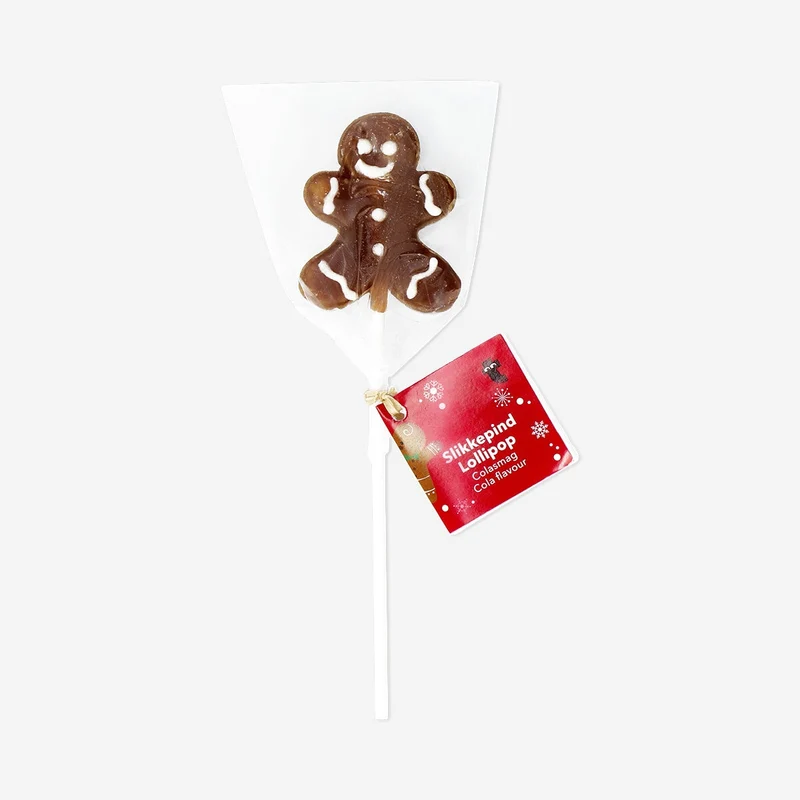 Gingerbread man lollipop on a stick - Cola flavour