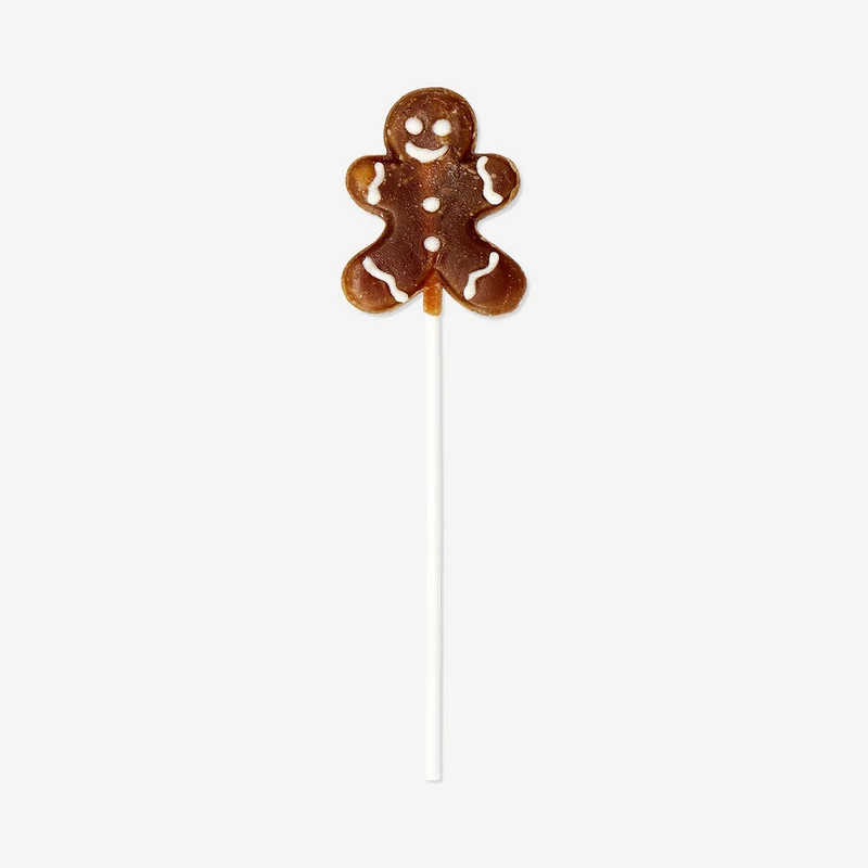 Gingerbread man lollipop on a stick - Cola flavour