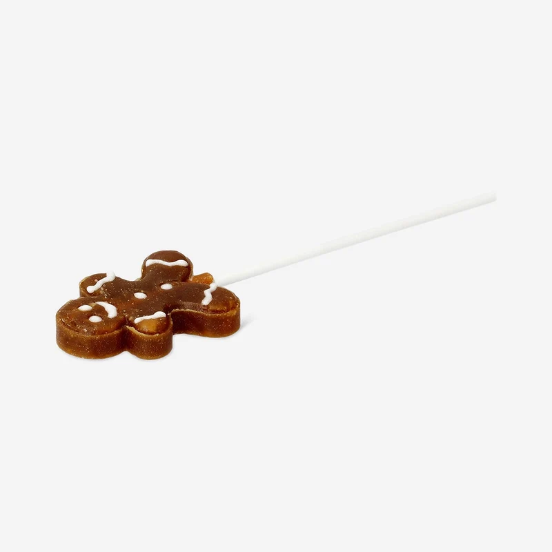 Gingerbread man lollipop on a stick - Cola flavour