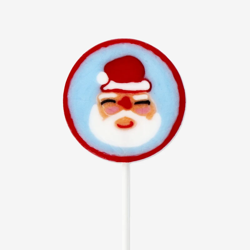 Santa face lollipop - Raspberry flavour