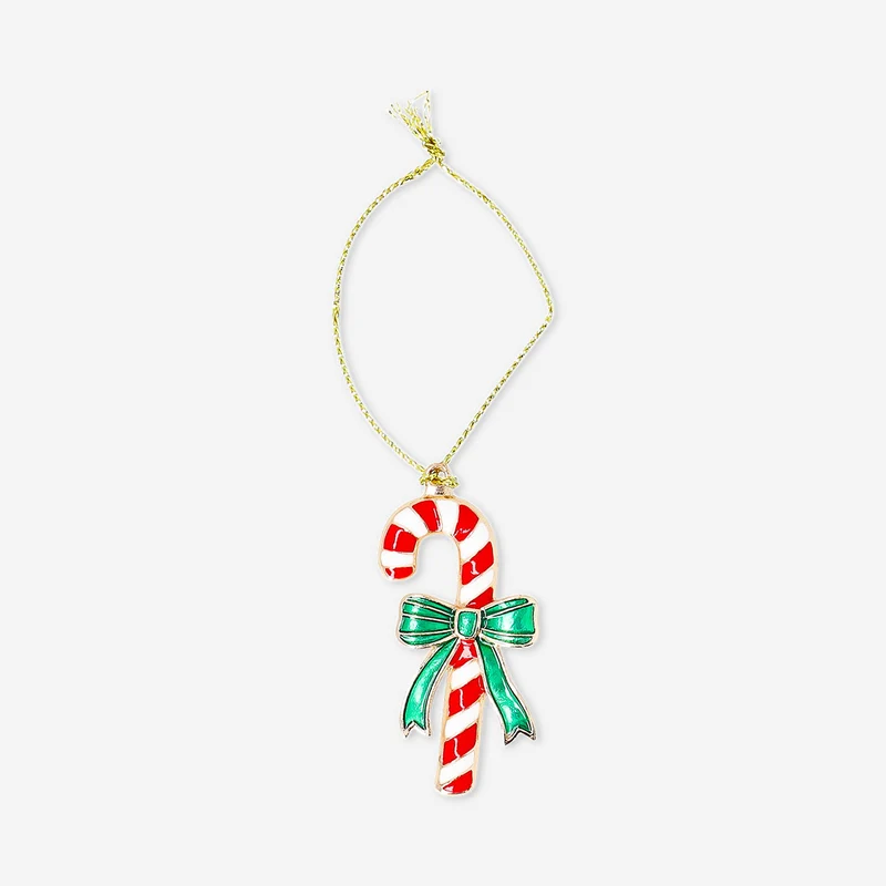 Hanging ornament - Candy cane in metal