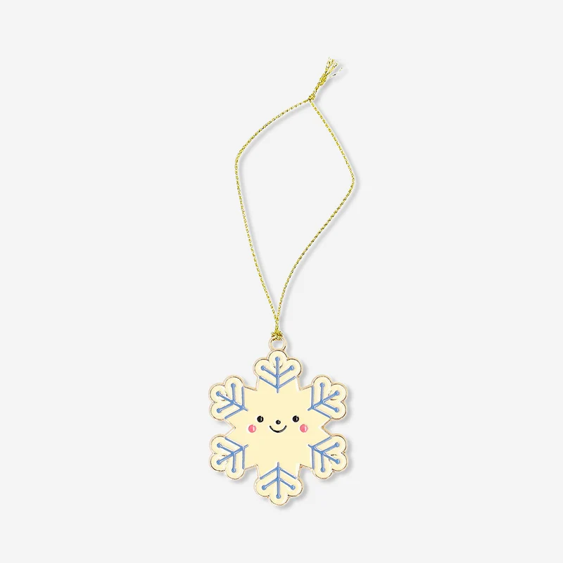 Hanging ornament - Snowflake in metal