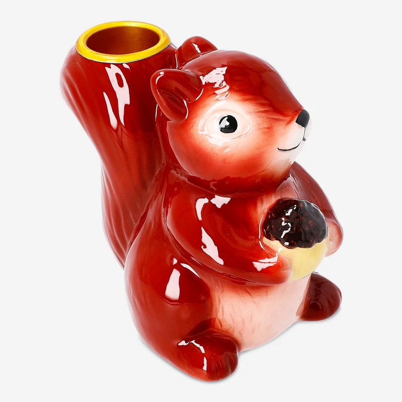 Squirrel candle holder - 11 cm