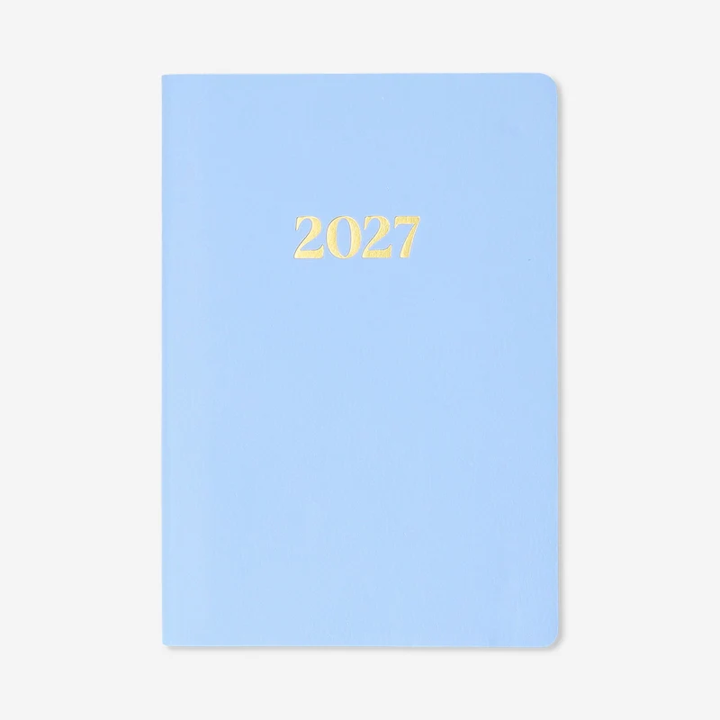 A5 blue daily diary 2027 - English