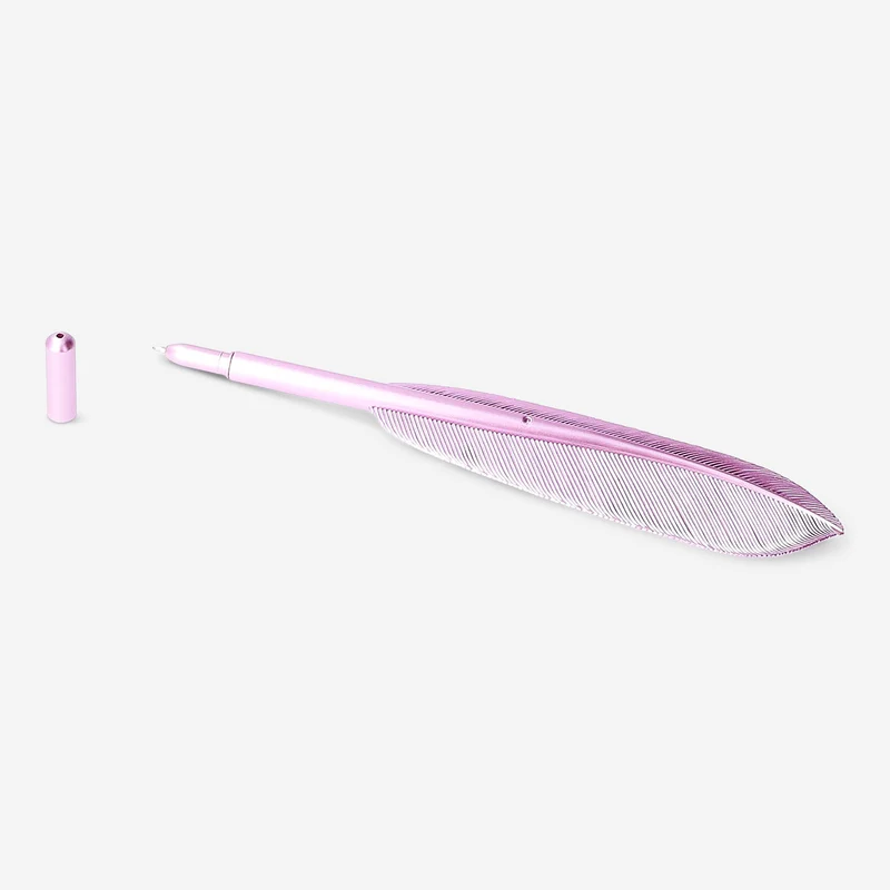 Ballpoint pen - Pink feather