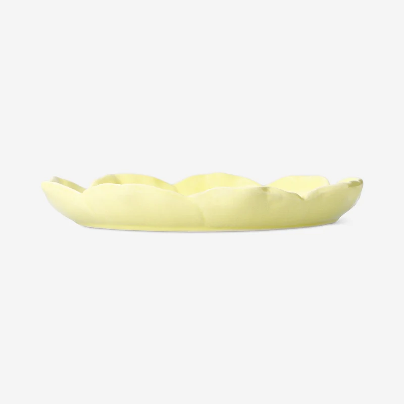 Yellow flower plate - 19 cm