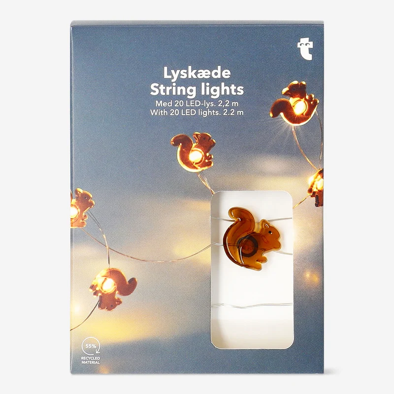 String lights - Brown squirrels
