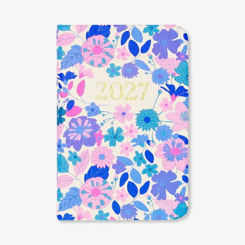 Floral weekly diary 2027 - English