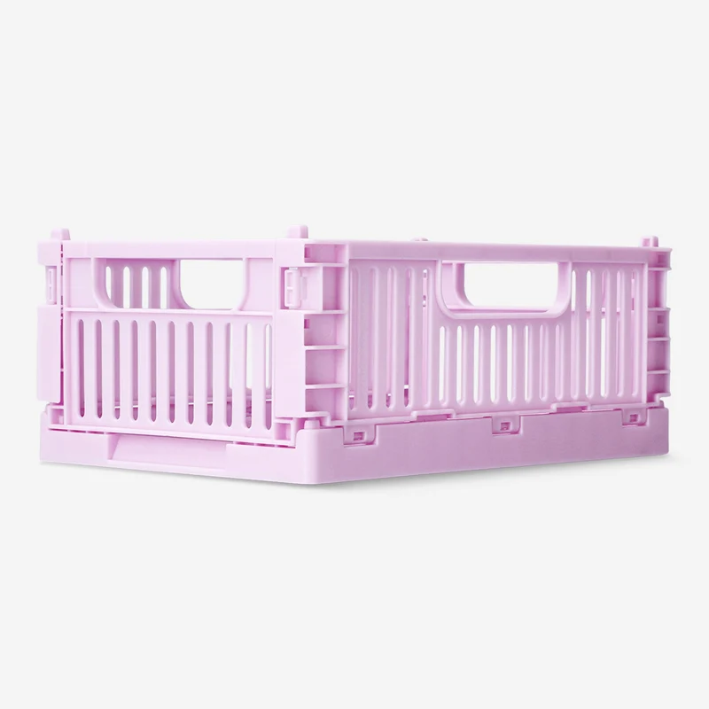 Pink collapsible storage box - 22 cm