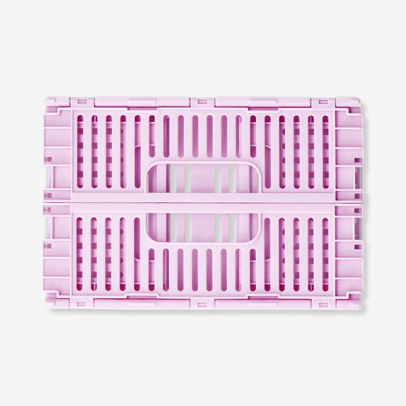 Pink collapsible storage box - 22 cm
