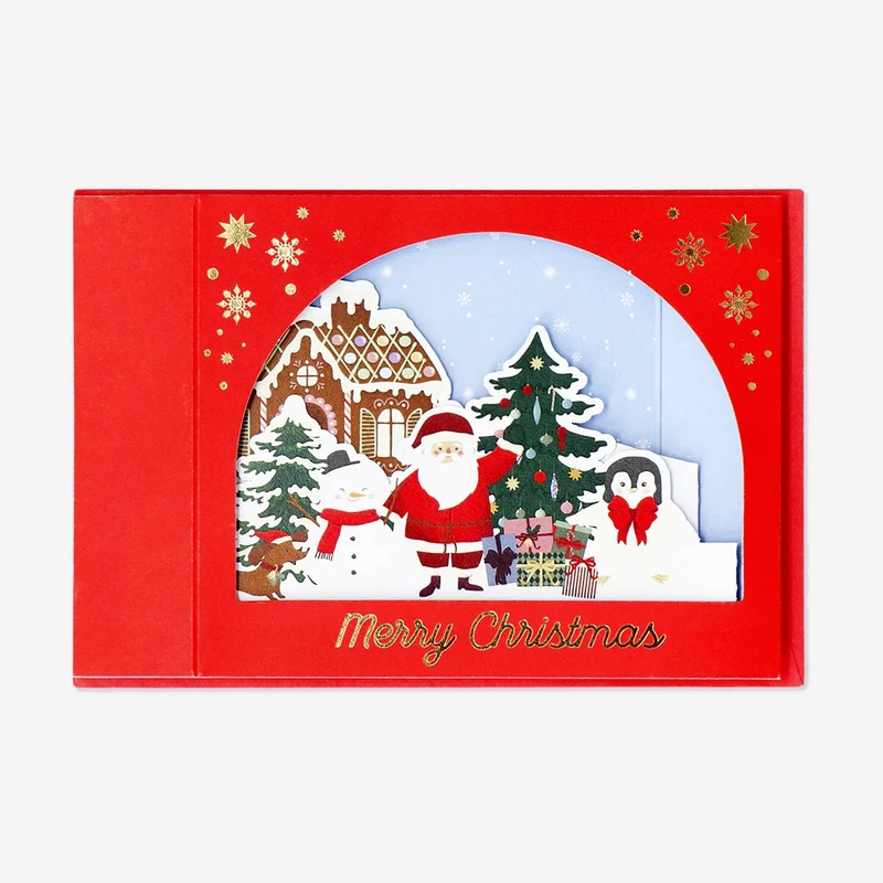 Christmas scene greetings card