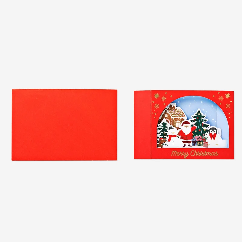 Christmas scene greetings card