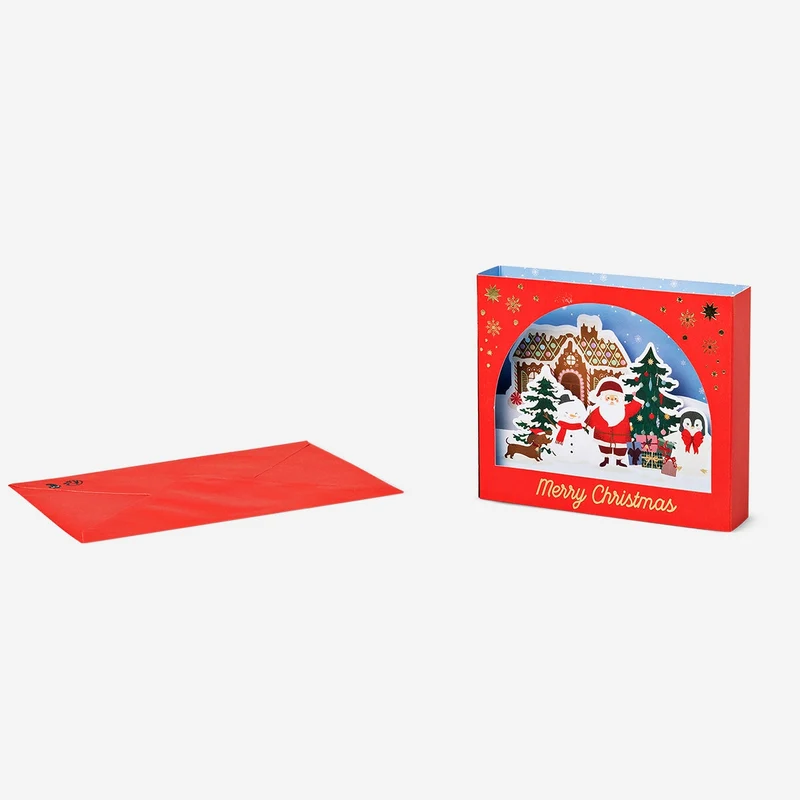 Christmas scene greetings card