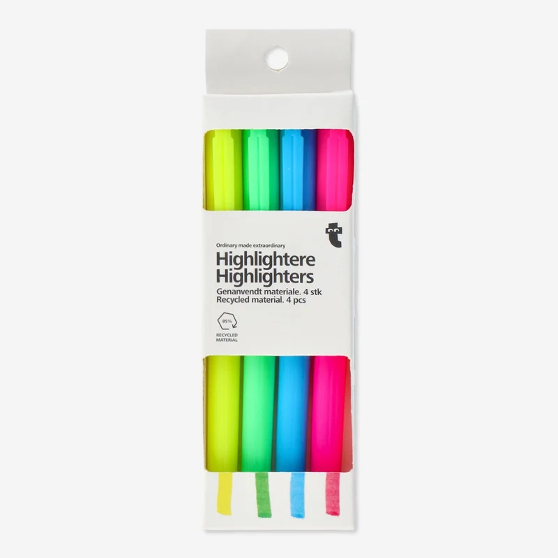 Highlighters. 4 pcs