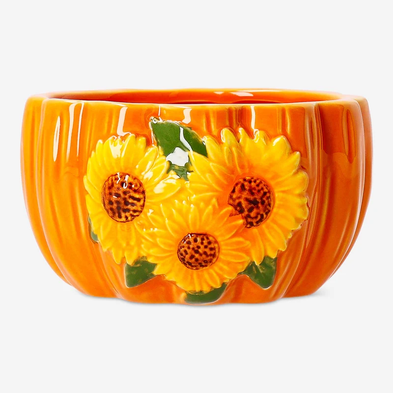 Bowl with embossed sunflowers - 12 cm