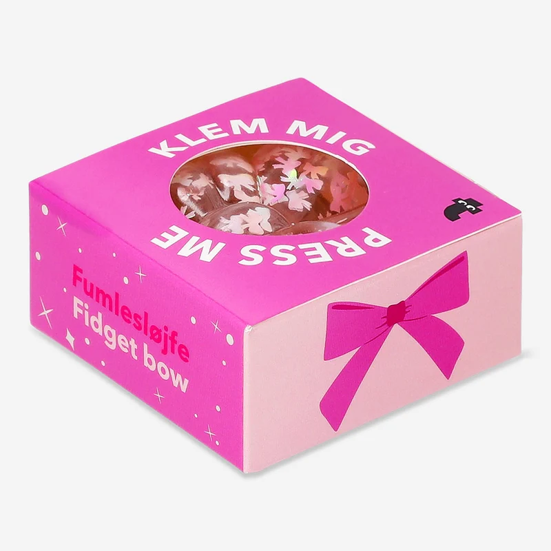 Press me toy - Pink fidget bow